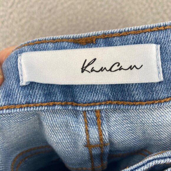 KanCan Jeans Women 1 24 Caroline Blue Ankle Skinny Distressed Light Wash Stretch - Picture 9 of 12